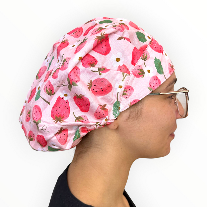 Strawberry- Bouffant Scrub Cap