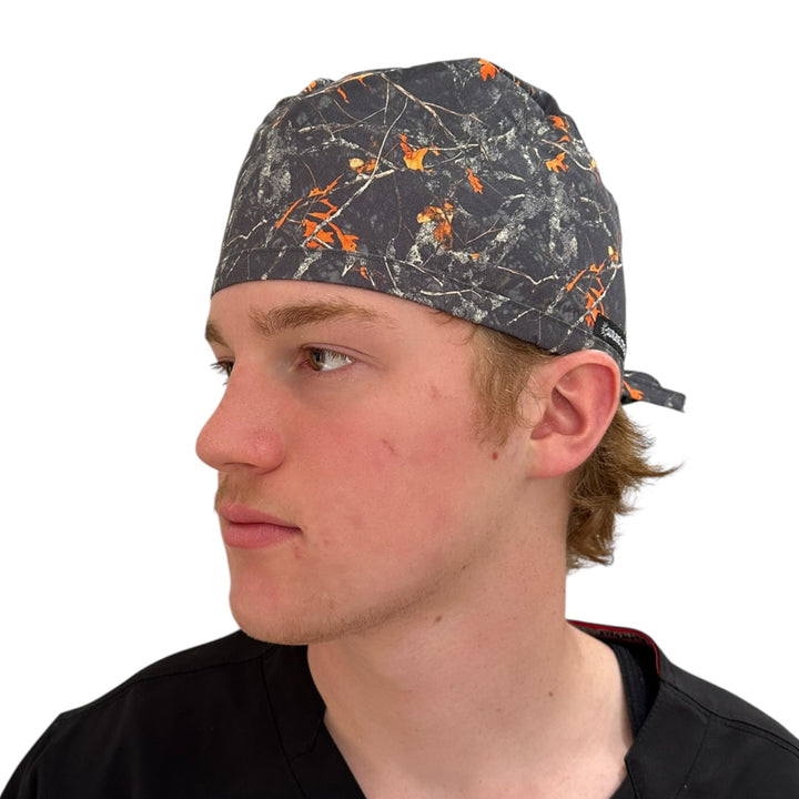 Night Camo- Classic/Men's Scrub Cap