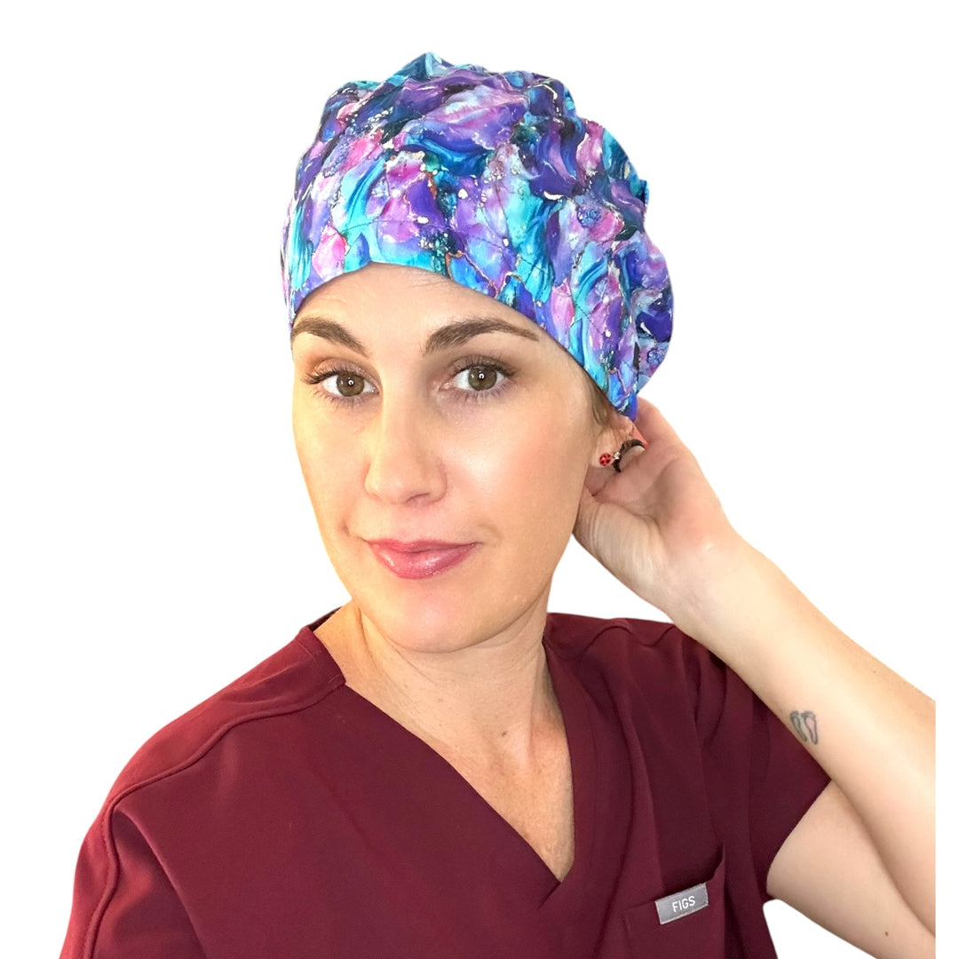 Jewel Tones- Euro Scrub Cap