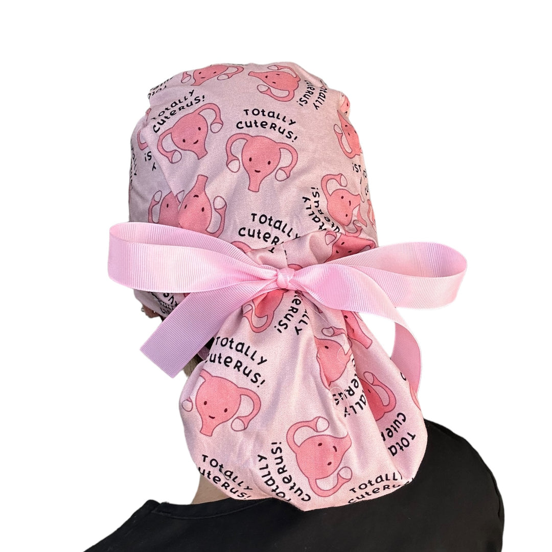 Totally Cuterus Ponytail Scrub Cap for Women, By Sunshine Caps 