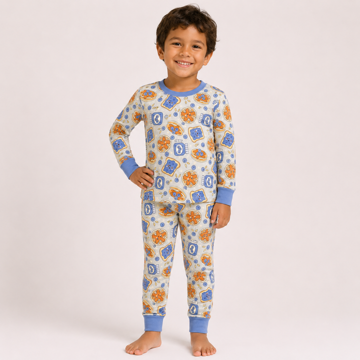 Blueberry Jam Long Sleeve Two-Piece PJ's