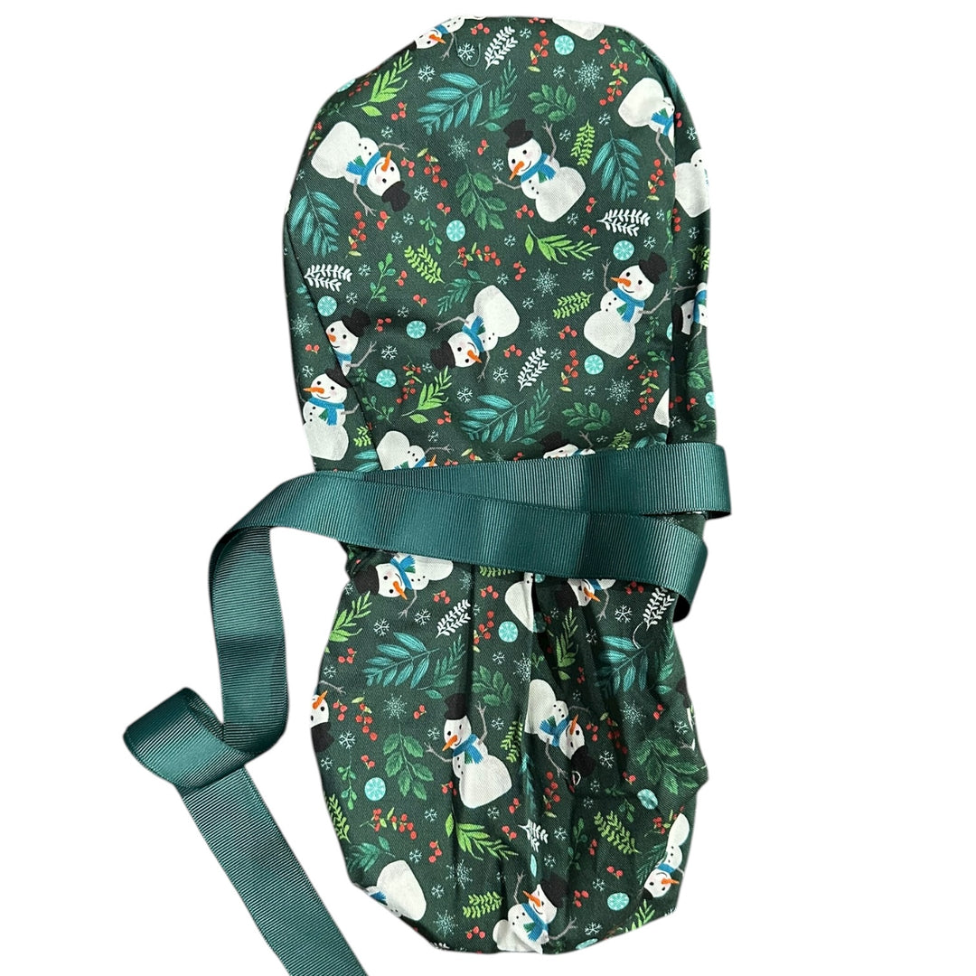 Frosty Forest- Ponytail Scrub Cap
