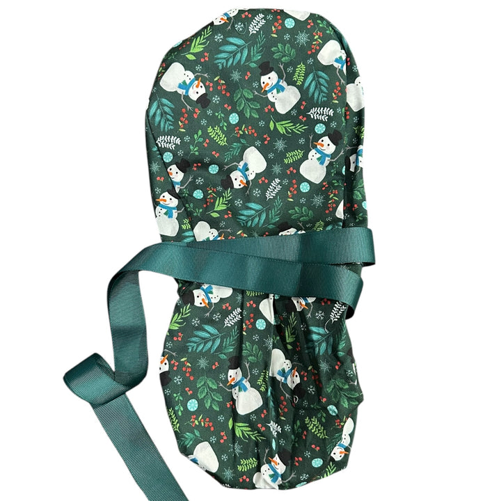 Frosty Forest- Ponytail Scrub Cap