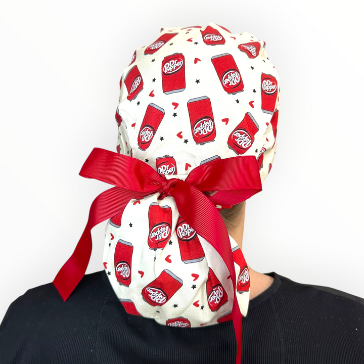 Pepper Pop- Ponytail Scrub Cap