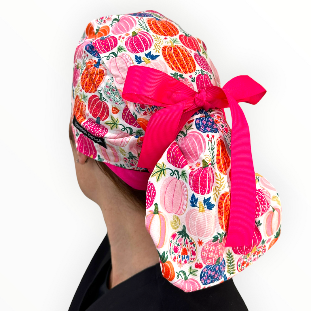 Cutest Pumpkin in the Patch- Ponytail Scrub Cap **PRE-ORDER: Ships by 9/10/26**