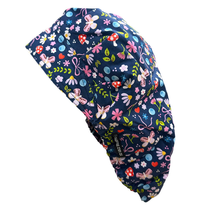 Cottage Blooms- Bouffant Scrub Cap