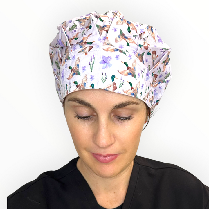 Mallard Meadow- Bouffant Scrub Cap