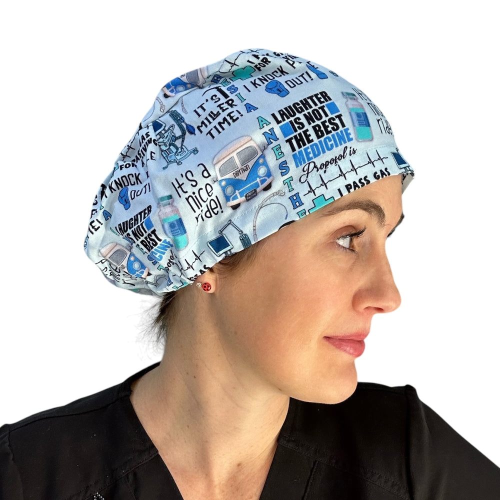 Anesthesia Euro Scrub Cap for Women, by Sunshine Caps Co