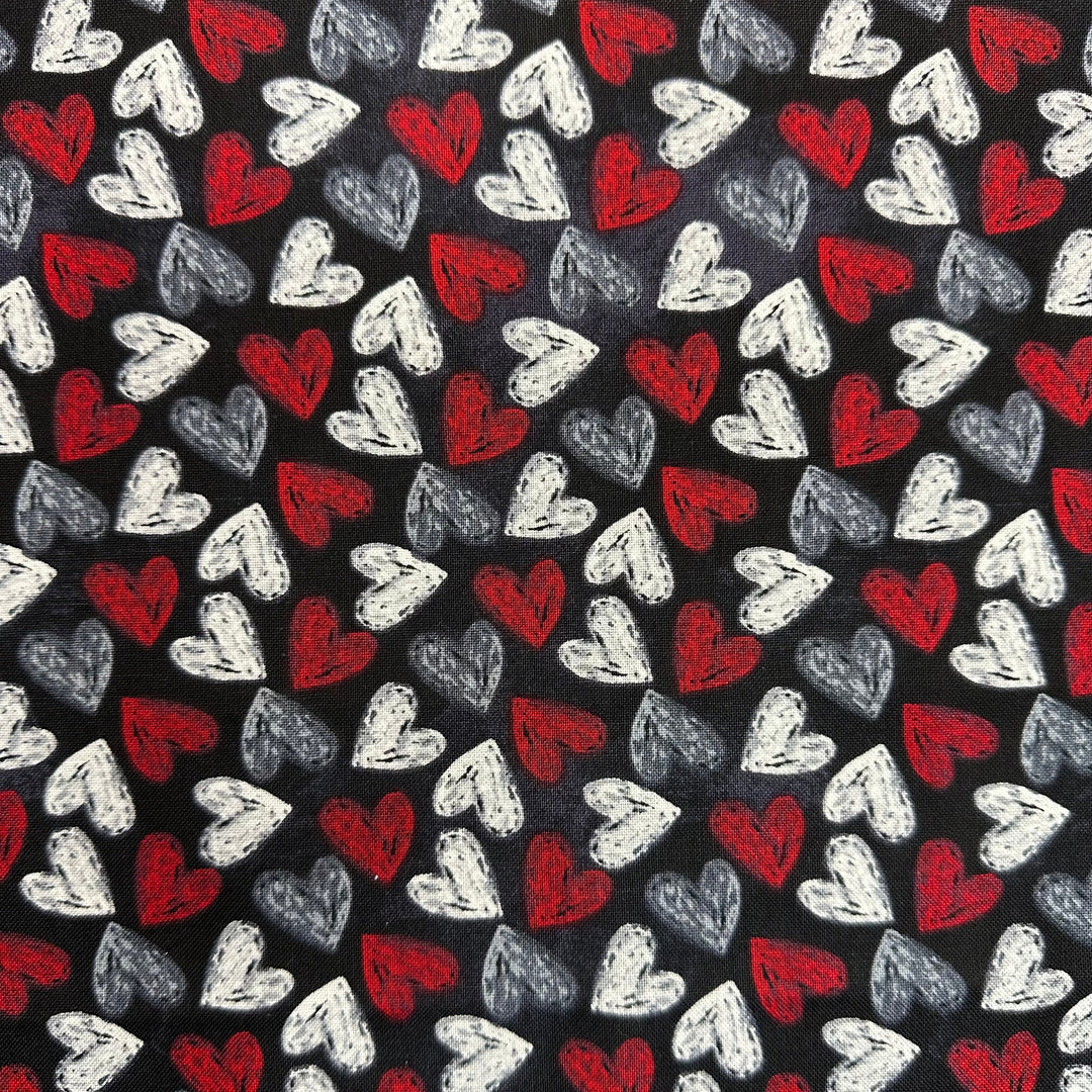 chalk heart valentine Ponytail Scrub Cap for Women, By Sunshine Caps Co.