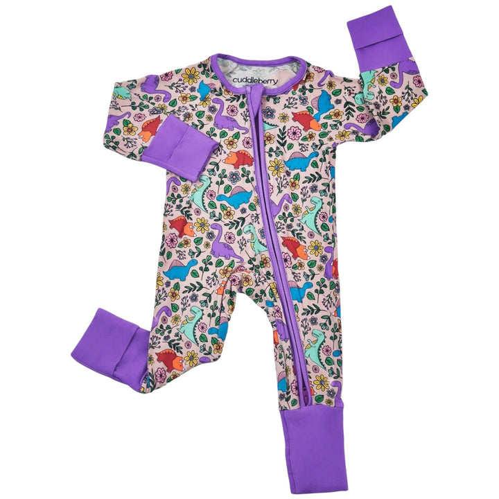 Dino Floral Zipper Sleeper