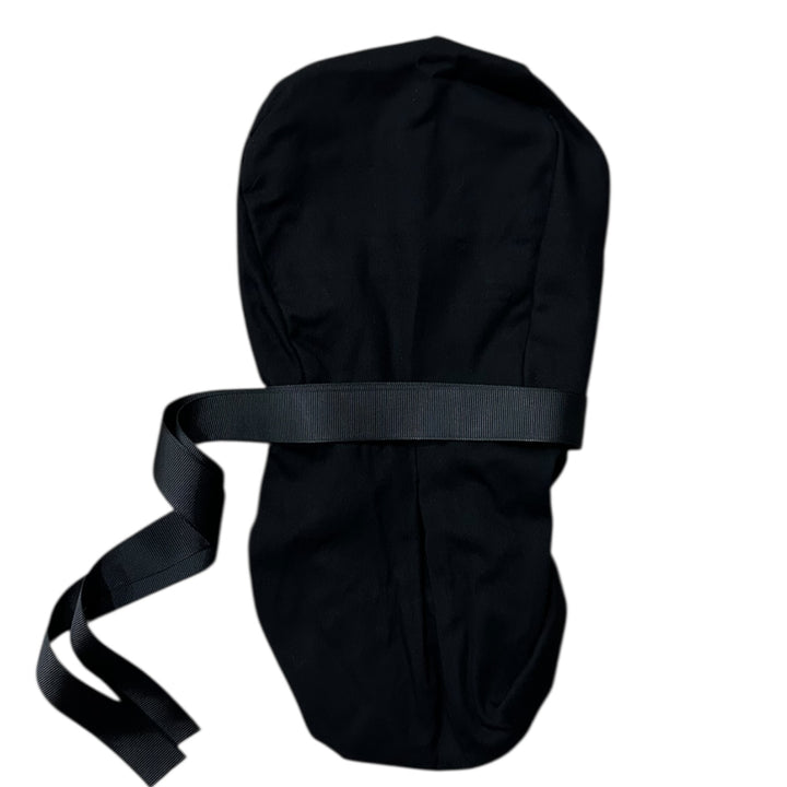 Black Solid- Ponytail Scrub Cap