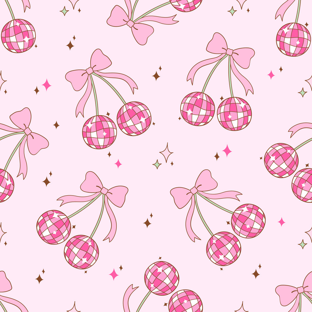 Disco Cherry Euro Scrub Cap for Women, by Sunshine Caps Co