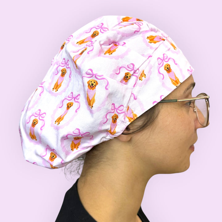 Pink Pup Society- Bouffant Scrub Cap