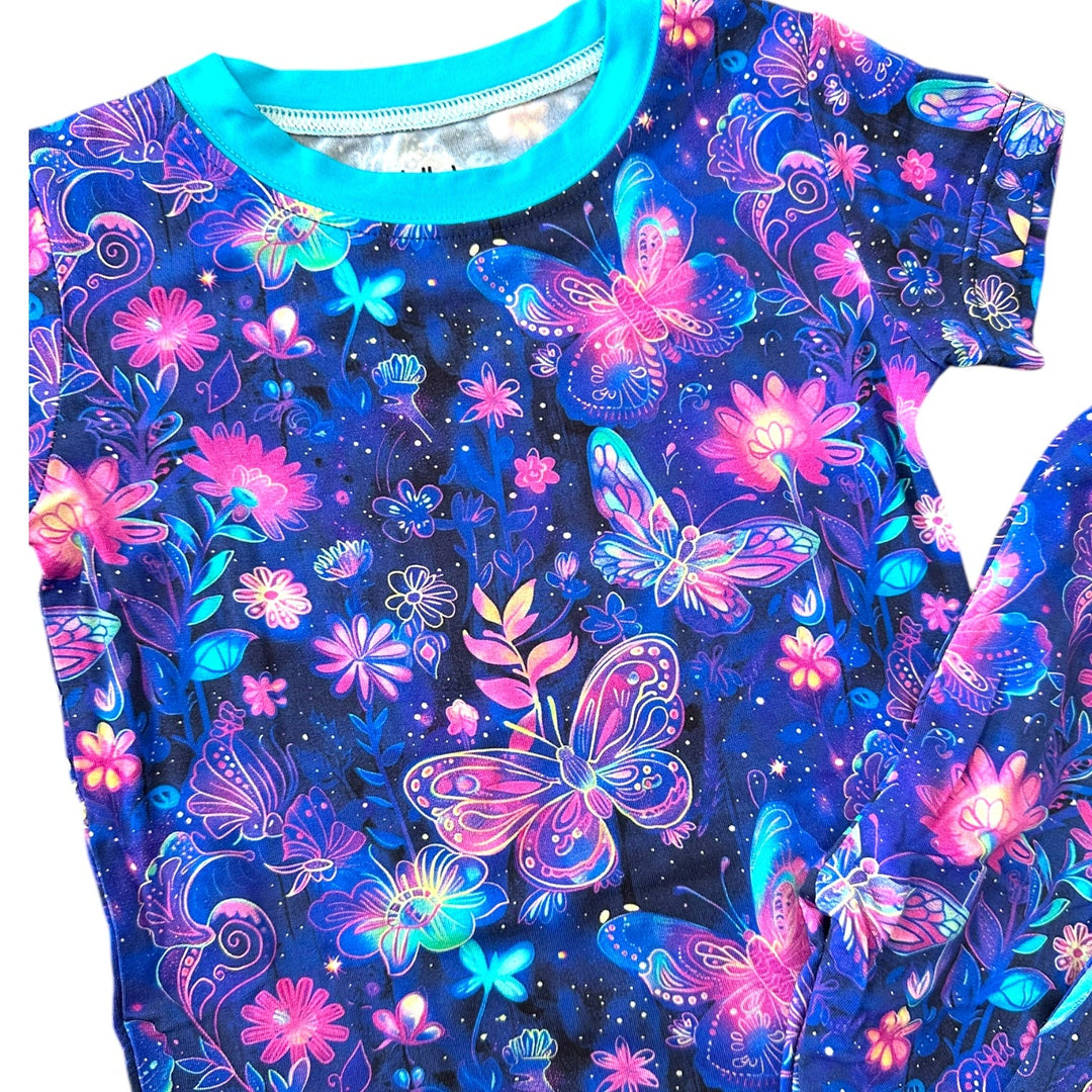 Enchanted Floral- Short Sleeve Two-Piece PJ's