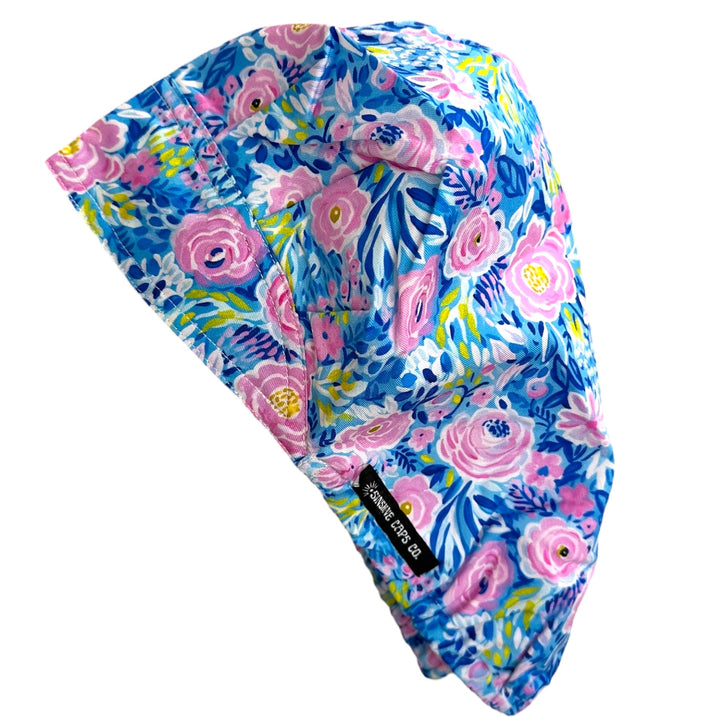 Painted Peonies- Bouffant Scrub Cap