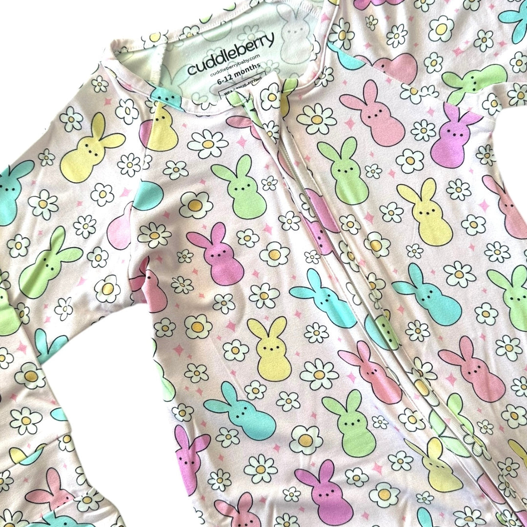 Easter Bunny Bamboo Zipper Sleeper