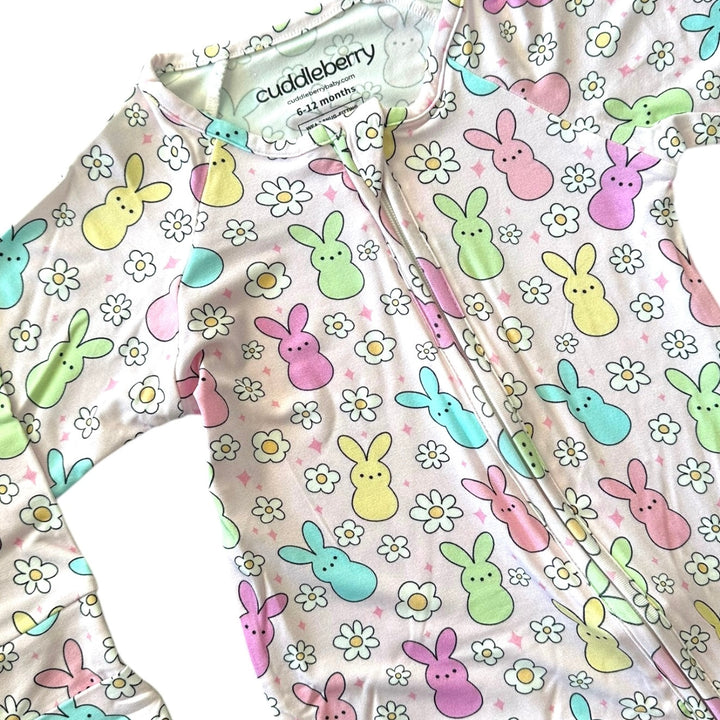 Easter Bunny Bamboo Zipper Sleeper