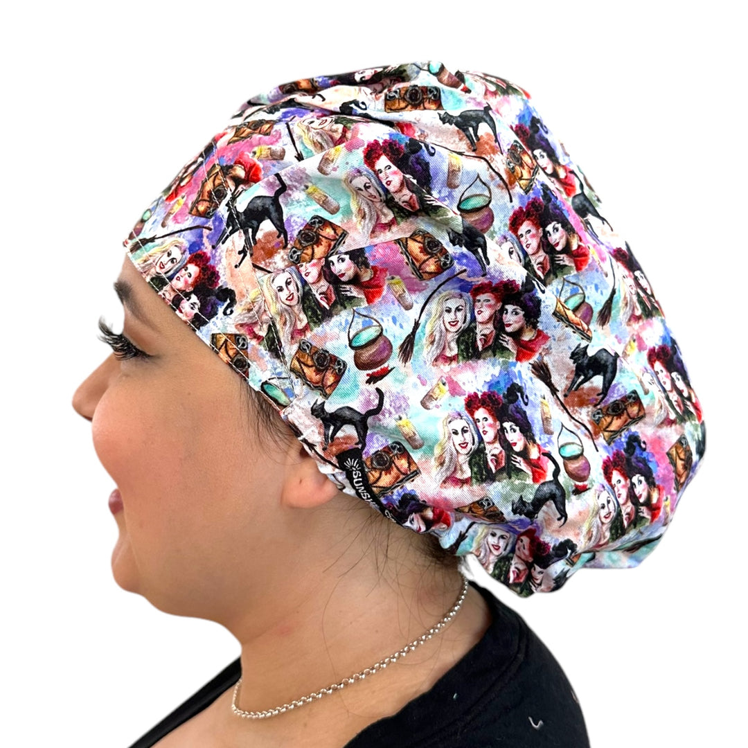 Witch Watercolor- Bouffant Scrub Cap
