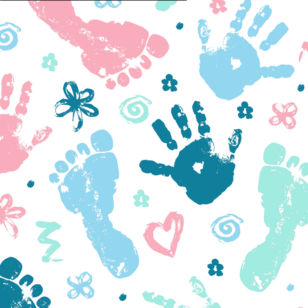 Baby Prints Labor Delivery Euro Scrub Cap for Women, by Sunshine Caps Co