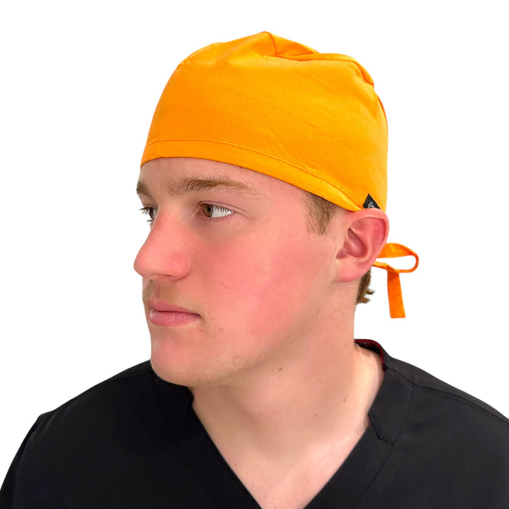 Orange Solid- Classic/Men's Scrub Cap