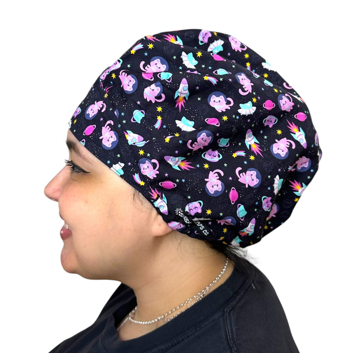 Astro Cats- Bouffant Scrub Cap