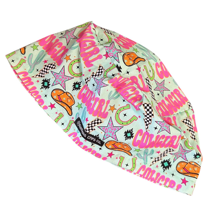 Cowgirl Euro Scrub Cap for Women, by Sunshine Caps Co