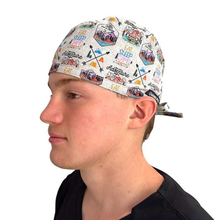 Adventure Awaits- Classic/Men's Scrub Cap