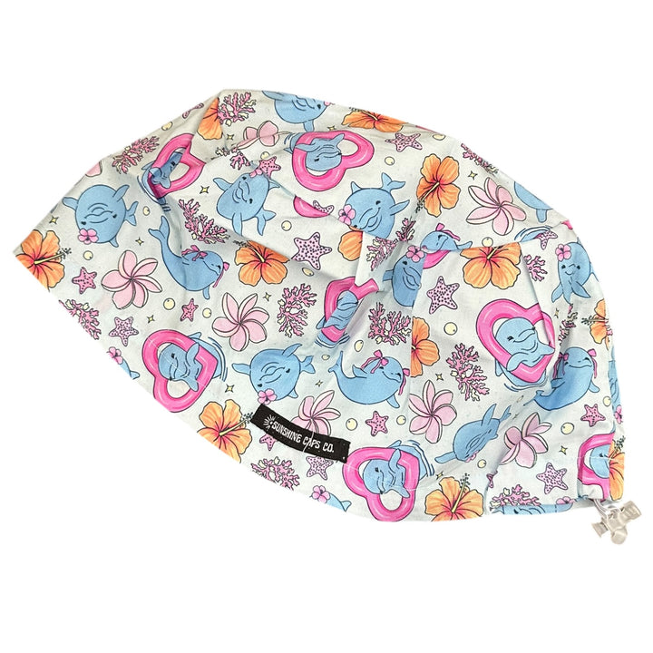 Dolphin Daydreams- Euro Scrub Cap