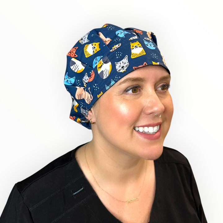 Smarty Cats- Bouffant Scrub Cap