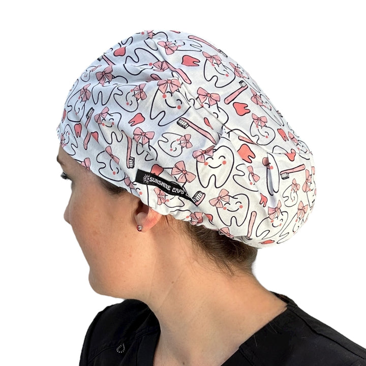 Pretty in Plaque- Euro Scrub Cap