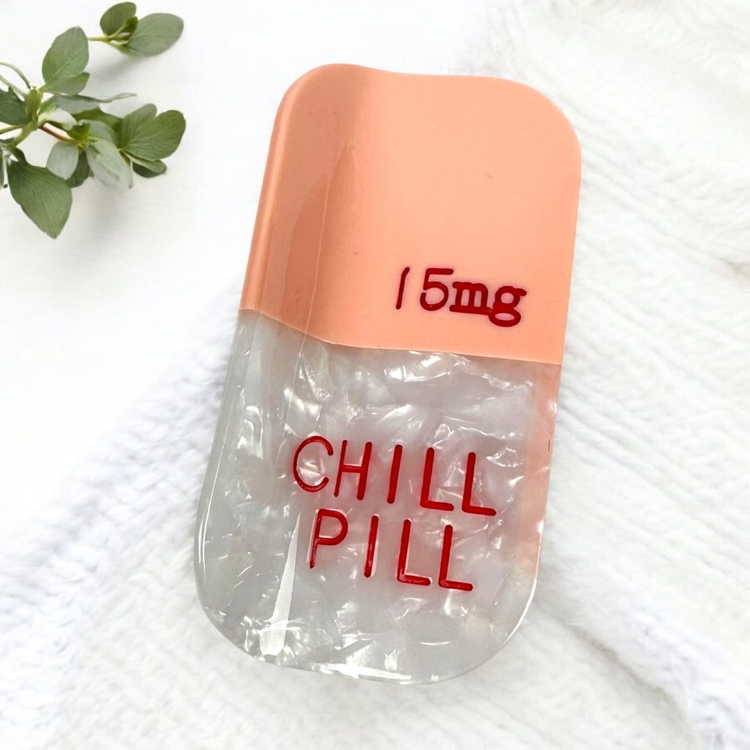 chill pill hair claw clip
