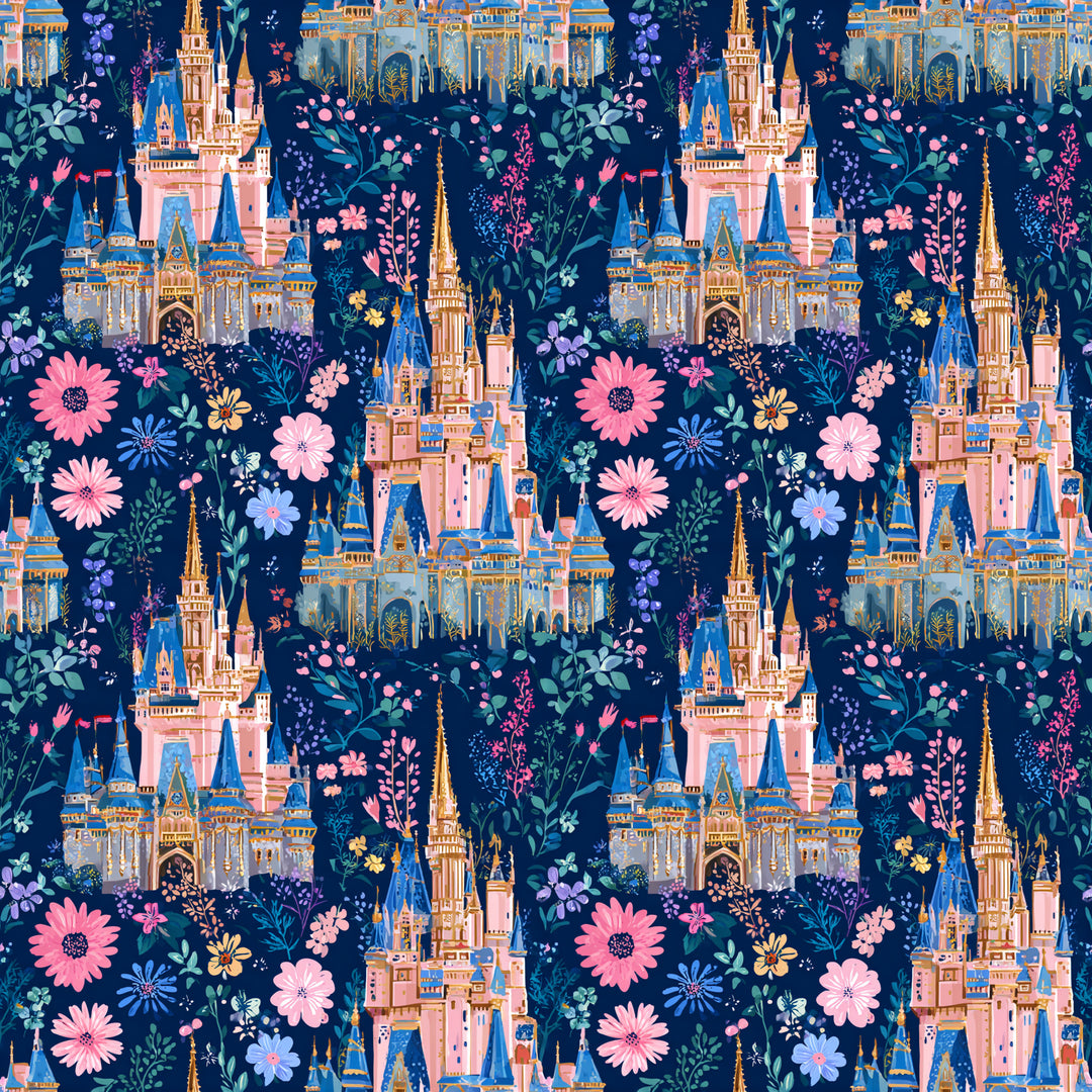 Enchanted Castle- Ponytail Scrub Cap