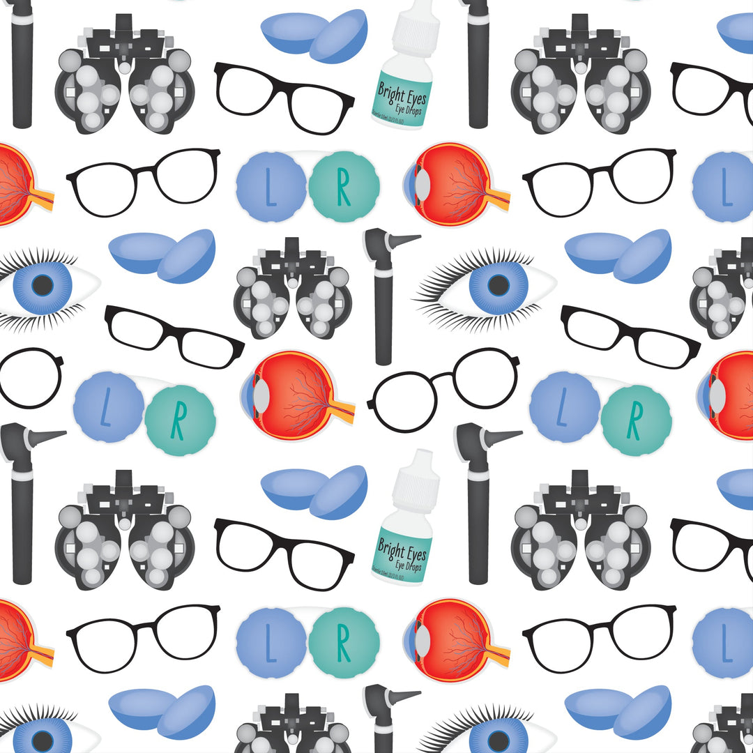 Eye Exam- Ponytail Scrub Cap