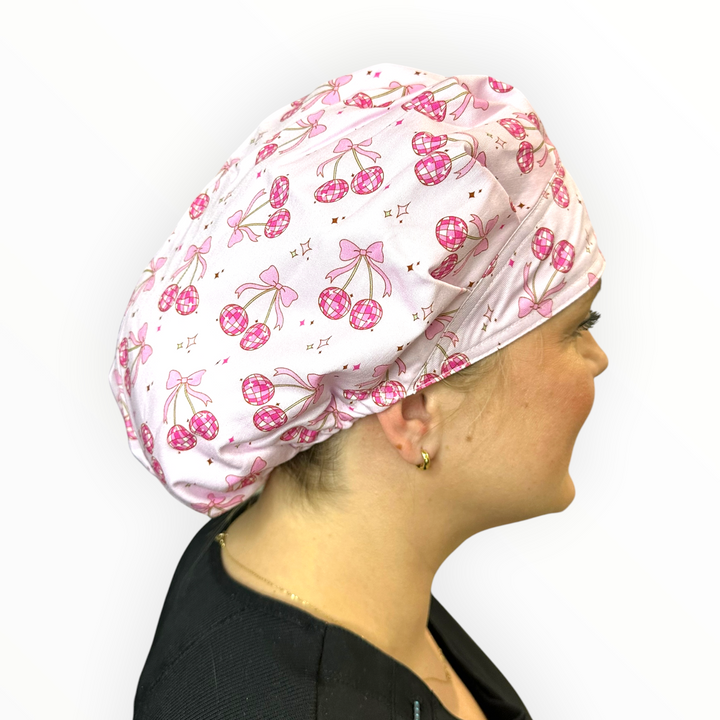 Disco Cherries- Bouffant Scrub Cap