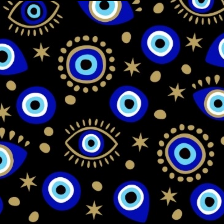 Evil Eye Black- Bouffant Scrub Cap