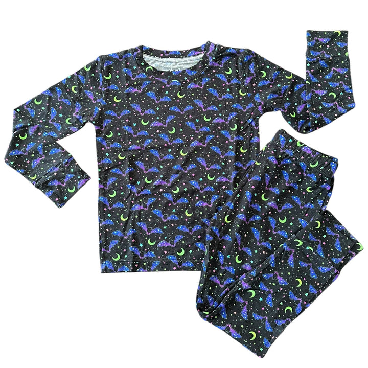 Cosmic Bats Long Sleeve Two-Piece PJ's