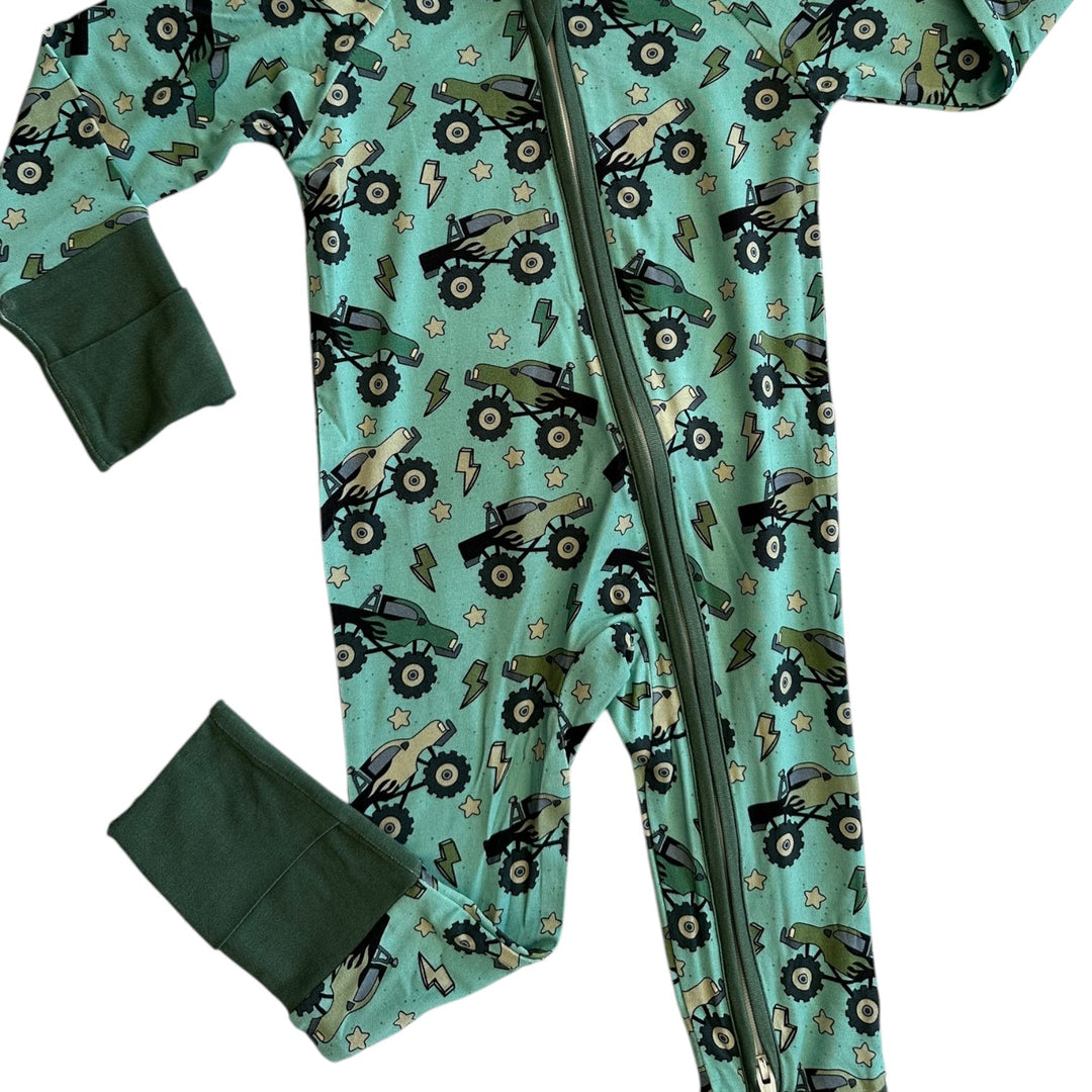 Monster Truck Zipper Sleeper