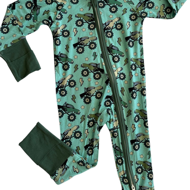 Monster Truck Zipper Sleeper