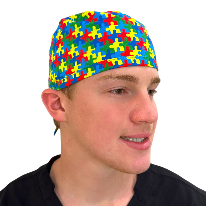Autism Awareness- Classic/Men's Scrub Cap