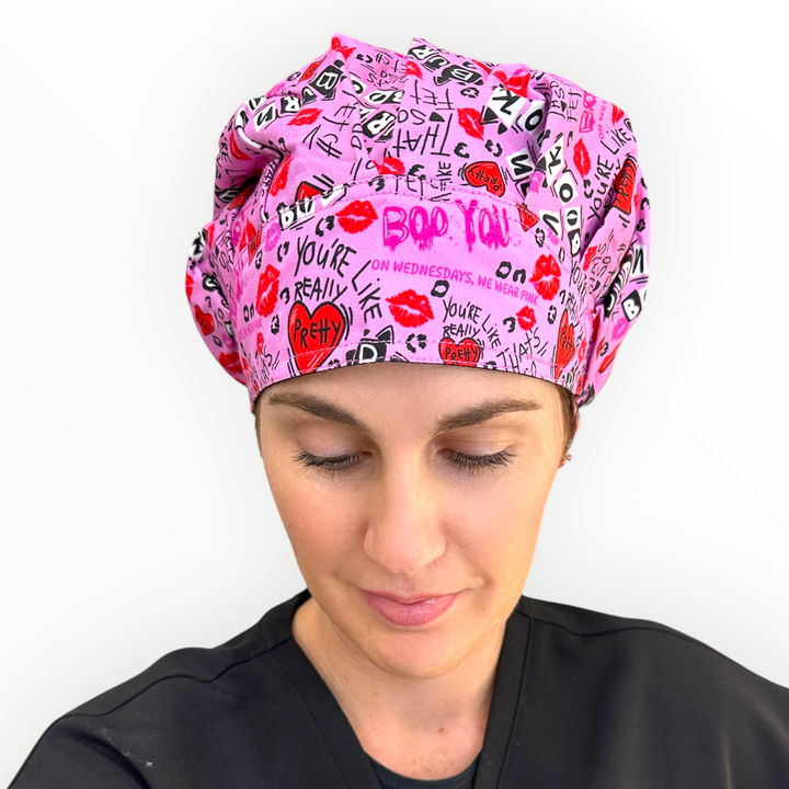 Wear Pink- Bouffant Scrub Cap