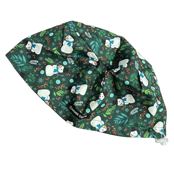Frosty Forest- Euro Scrub Cap