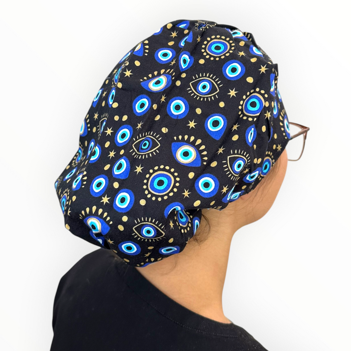 Evil Eye Black- Bouffant Scrub Cap