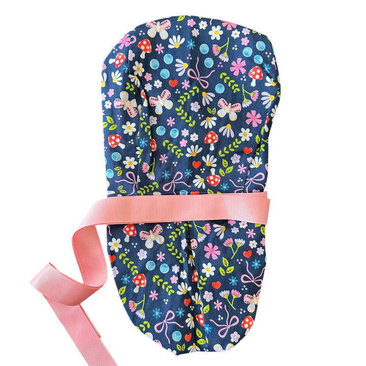Cottage Blooms- Ponytail Scrub Cap