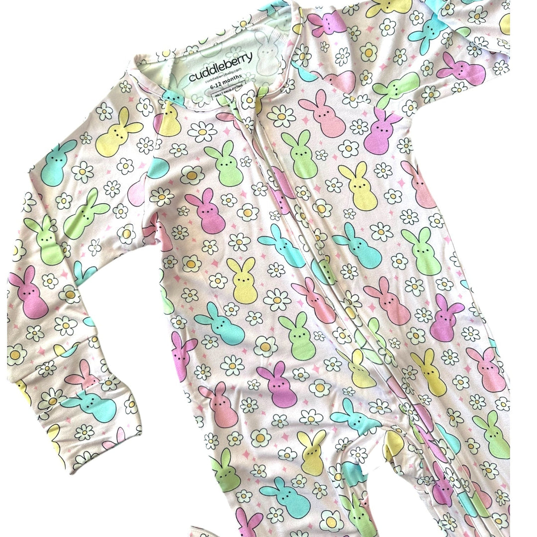 Easter Bunny Bamboo Zipper Sleeper
