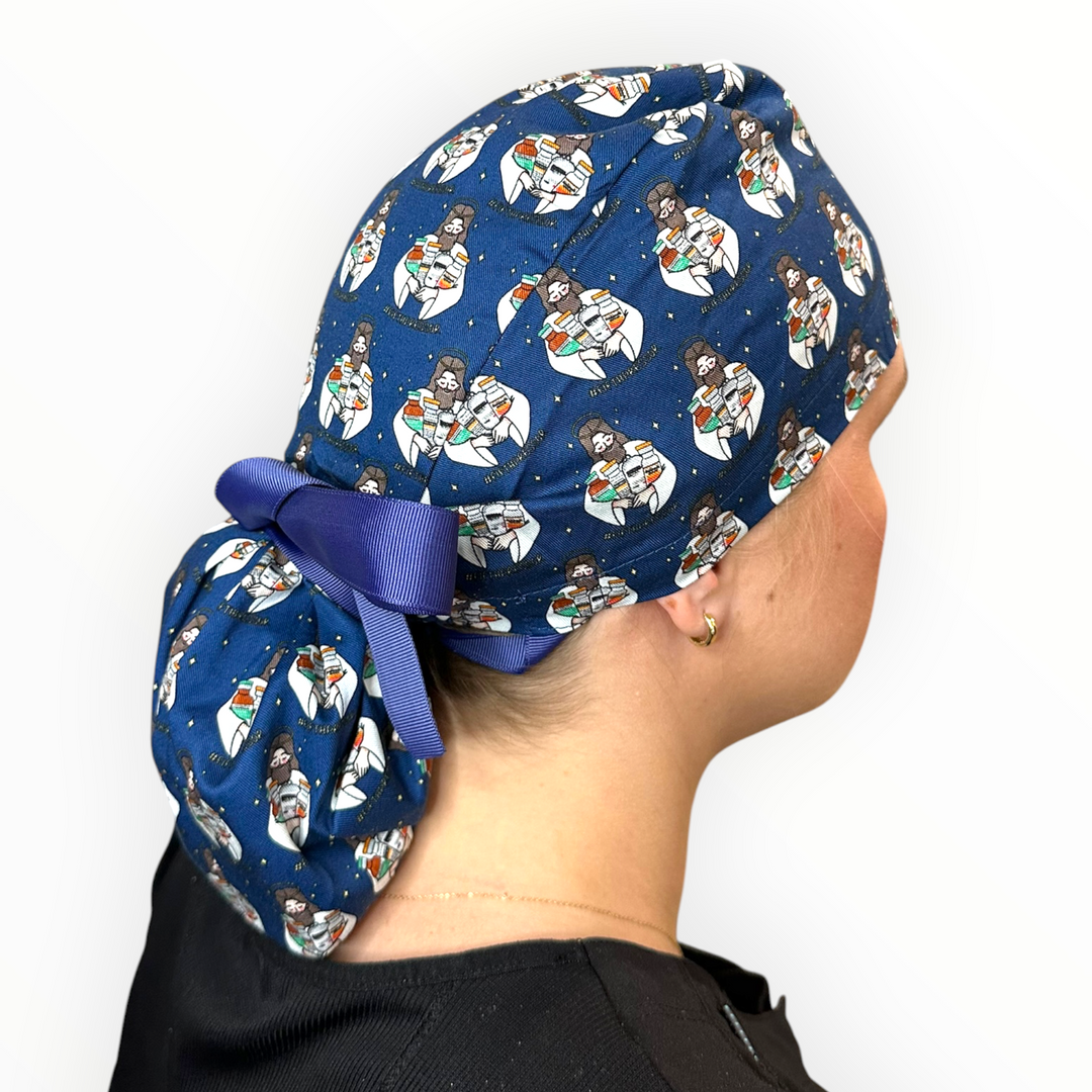Fifth Pressor- Ponytail Scrub Cap
