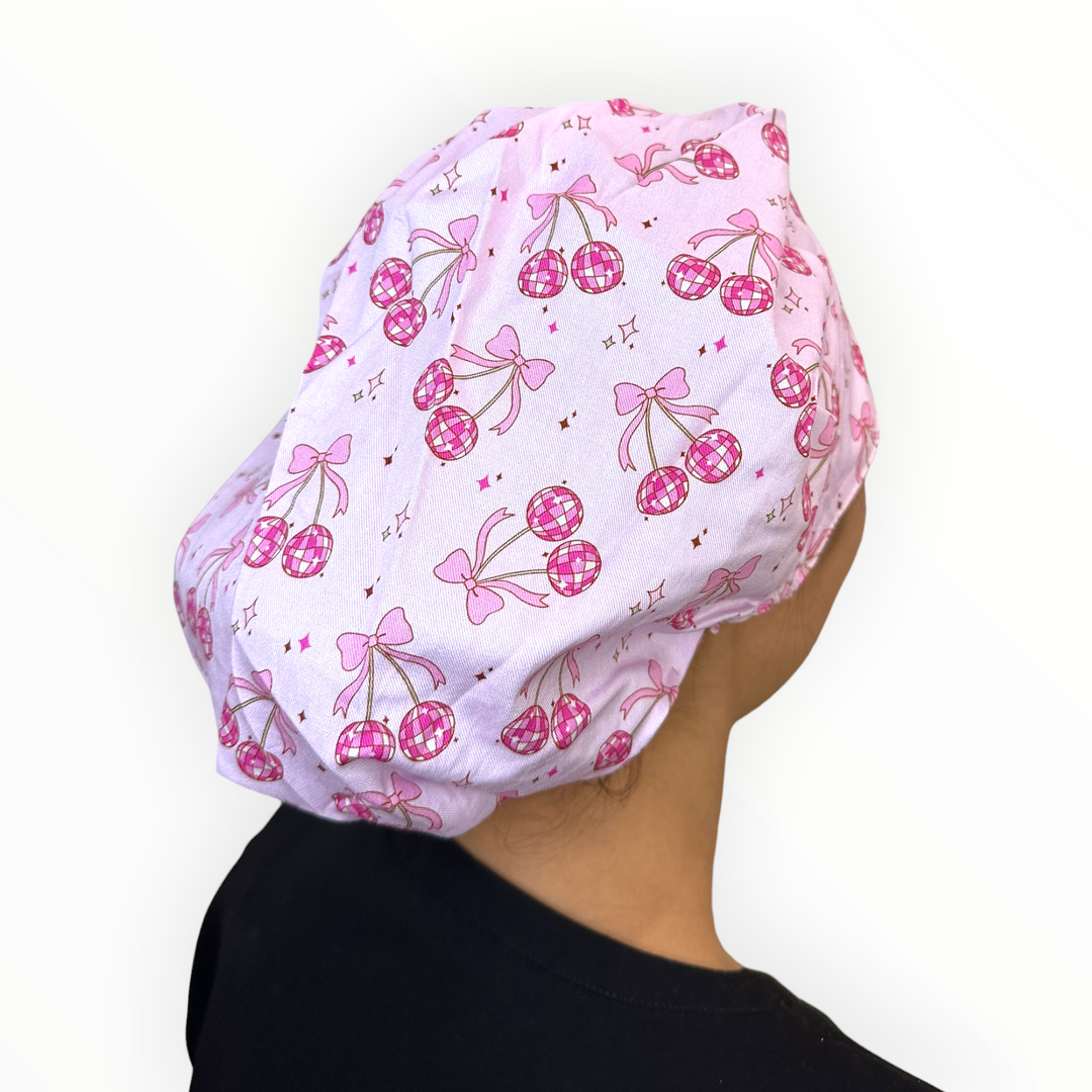 Disco Cherries- Bouffant Scrub Cap