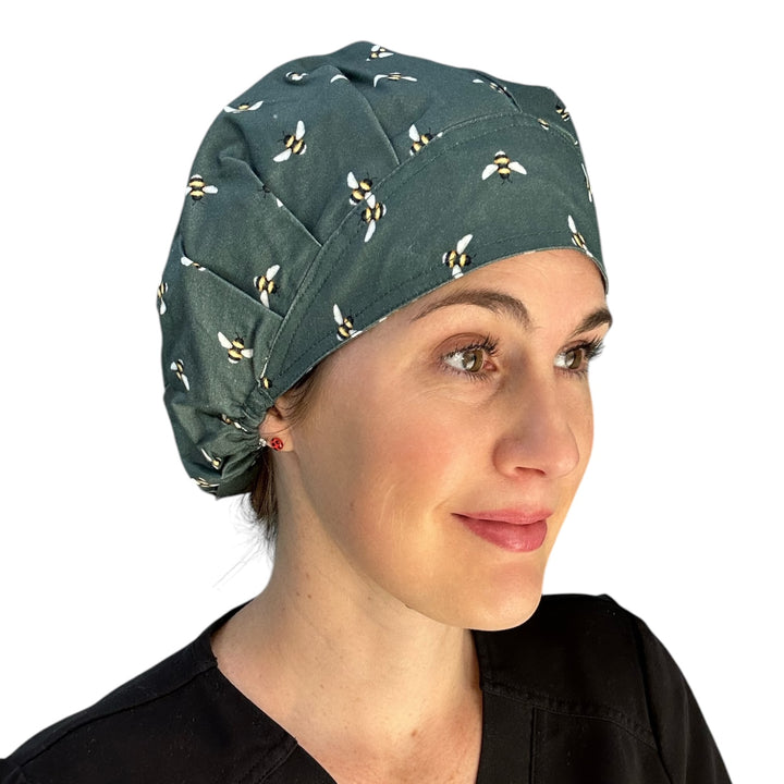 Buzzing Bees- Bouffant Scrub Cap