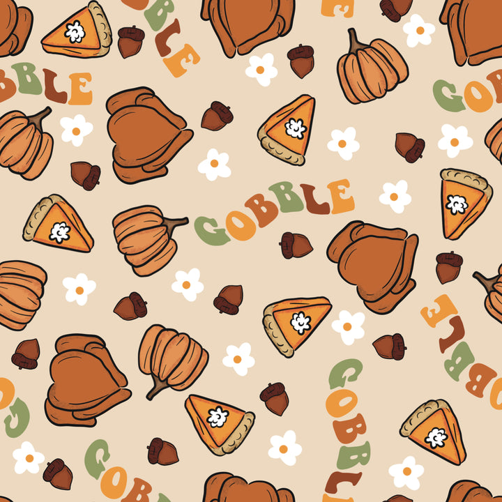 Thanksgiving Ponytail Scrub Cap for Women, By Sunshine Caps Co.