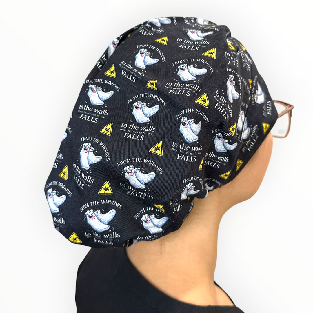 Fall Risk- Bouffant Scrub Cap