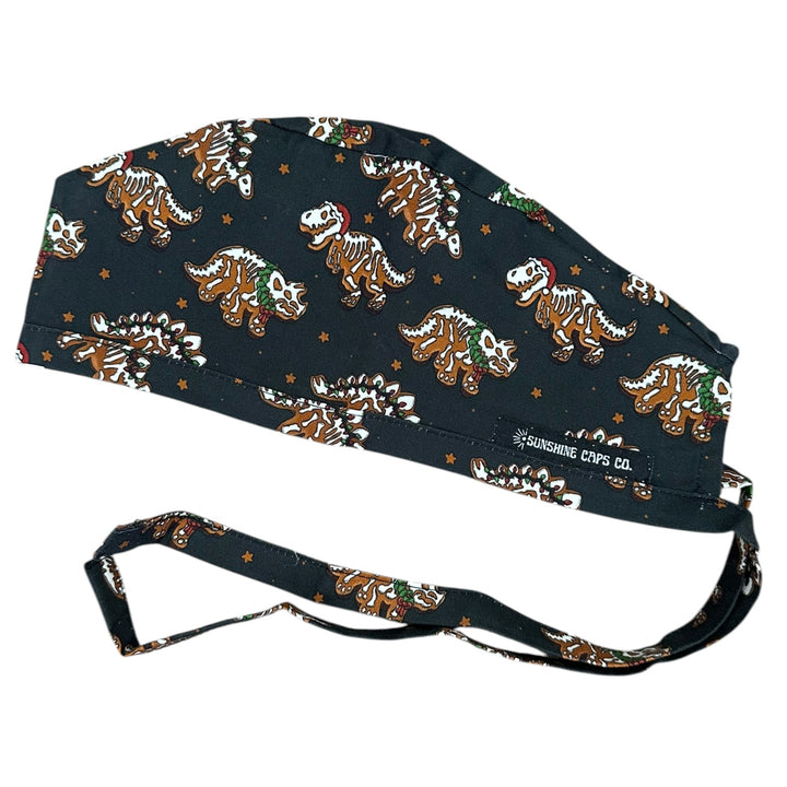 Gingerbread Dinos- Classic/Men's Scrub Cap